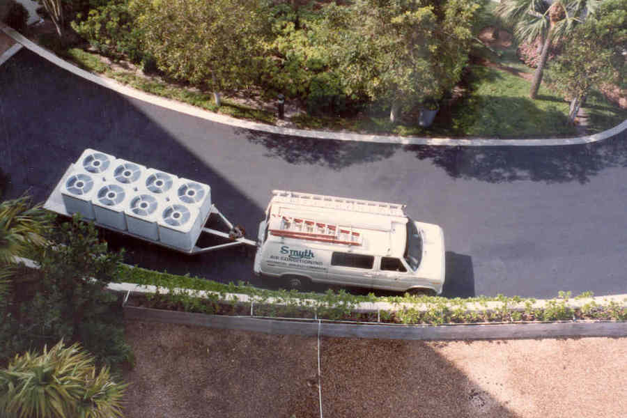 Smyth-Air-Condioning-Inc early Smyth job with rooftop AC